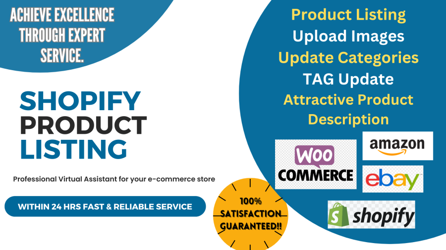 I will do Shopify Product Listing and Uploading more than 100 Products