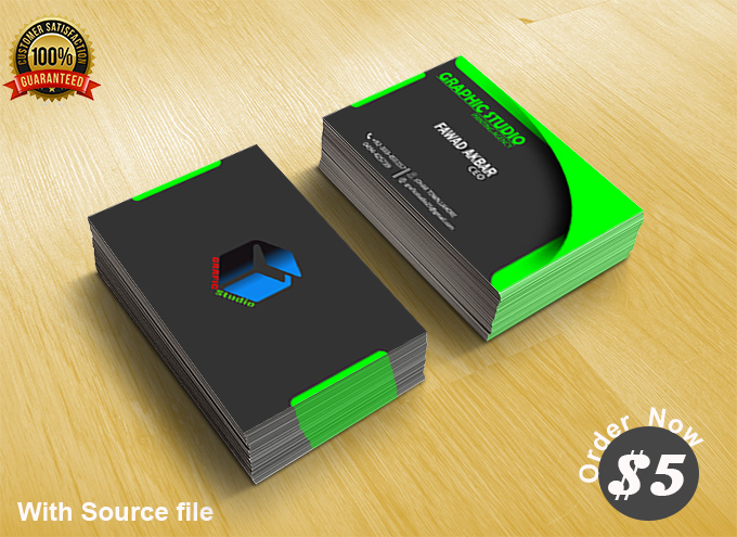 I will design your Business card with Mockup 