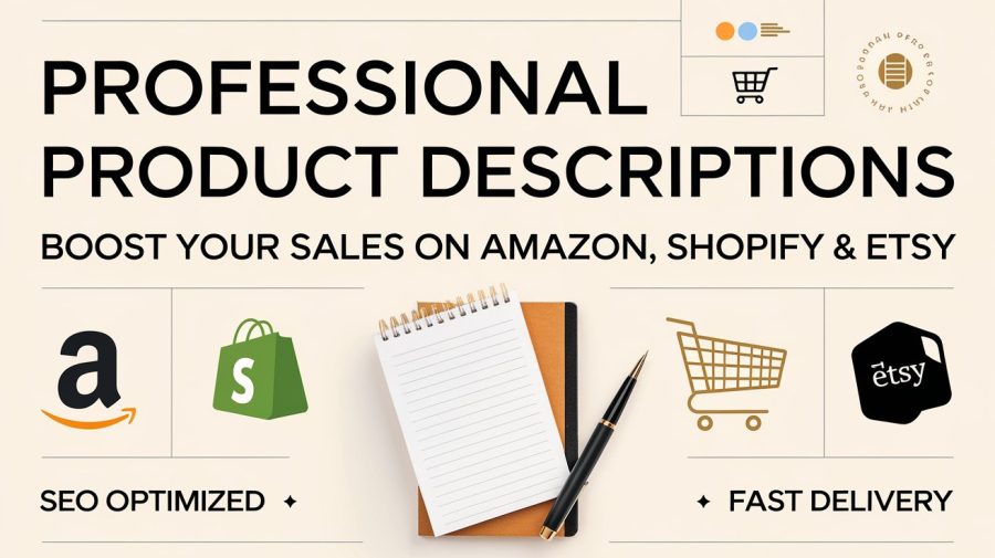 I Will Write an Engaging Product Description for Amazon, Etsy& Shopify