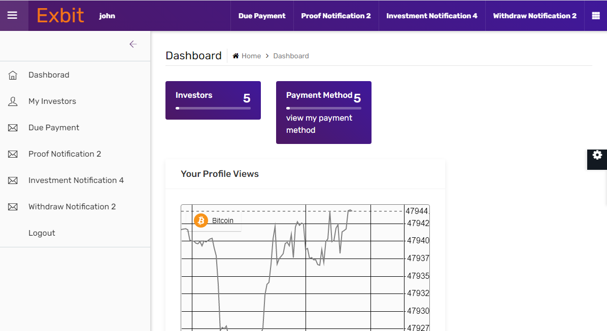 Website For Investment: Investment Website Pro For Multipurpose Tracking Of Investors Earning
