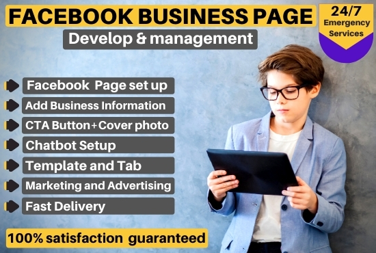 I Will Create, optimize and design a Facebook business page