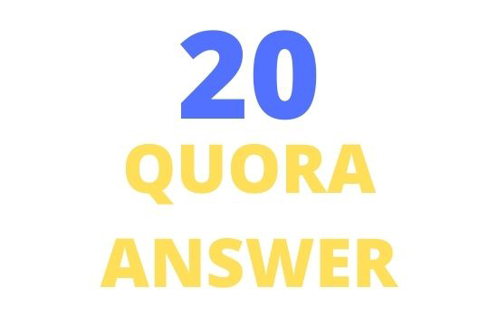 25 high quality Quora answer POSTING for promoting your websites