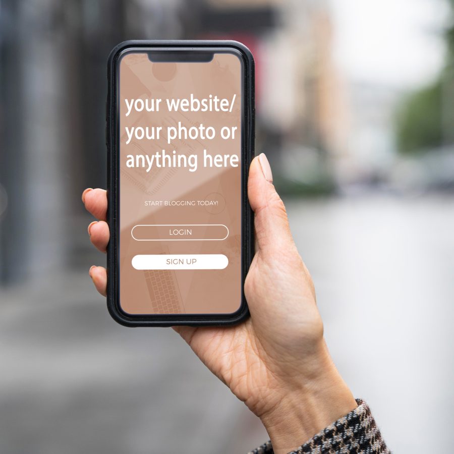 i will put your website name, your photo or any text on awesome 3 smart phones