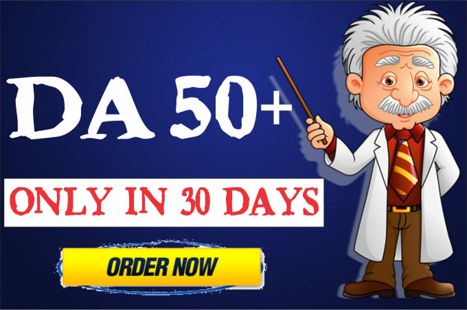 I will increase domain Authority Moz DA 50 with Authority Backlinks