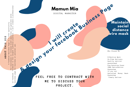 I will create & design your facebook Business Page
