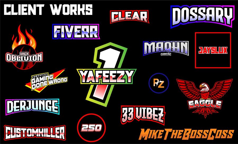 I will design gaming, avatar, twitch, YouTube and text base logo for e-sports.