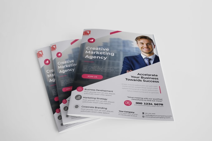 I will design one pager, flyer, one sheet, media kit