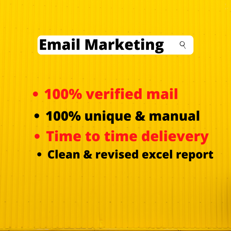 I will collect your 2K niche targeted email list for business