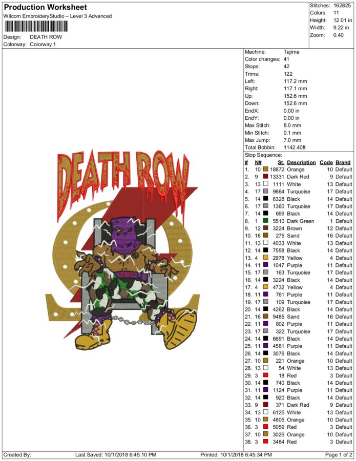 I will do professional embroidery digitizing into dst in 1 hour