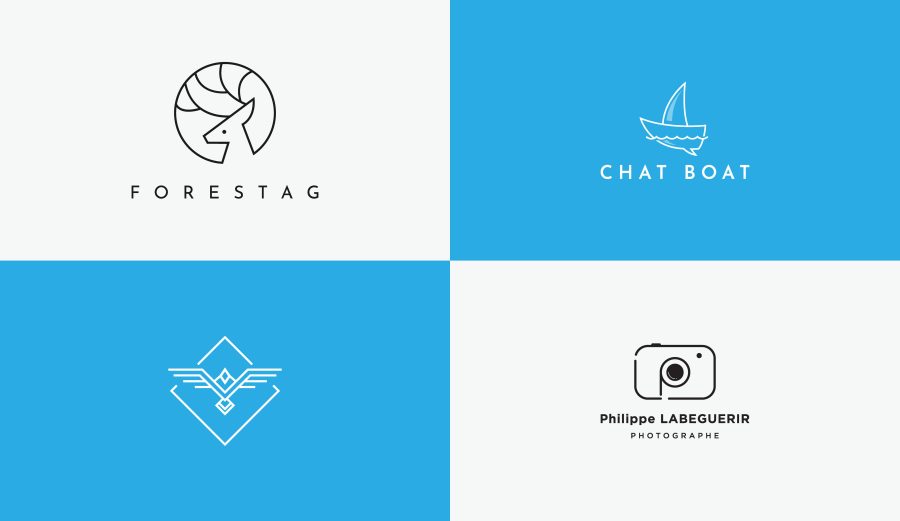I will create a unique minimal logo design that catches the eye