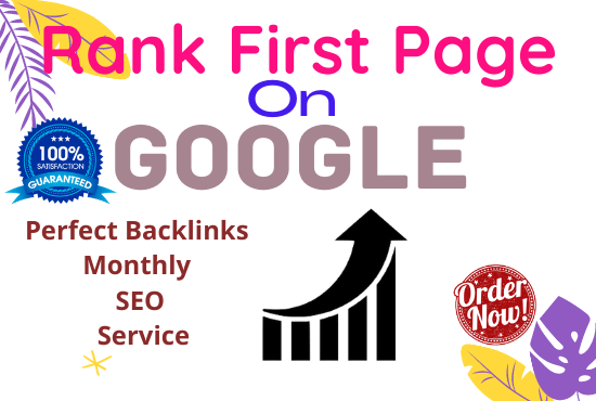 Monthly SEO Service with 1st Page Ranking linkbuilding