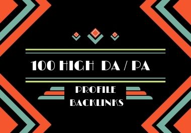 I Will Build 100 High Authority Profile Backlinks