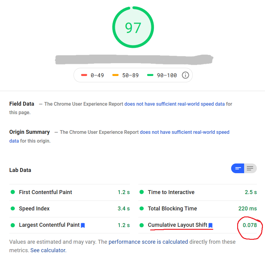 Optimize wordpress websites and fix layout shift to improve google PAGESPEED insights score