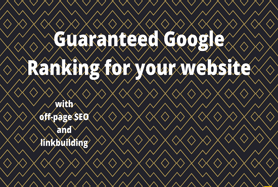 I will offer for you guranteed google 1st page ranking with proper linkbuilding service.