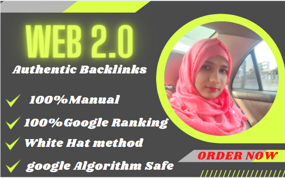 Build DA 80+ High Quality Web2.0 Authentic post backlinks