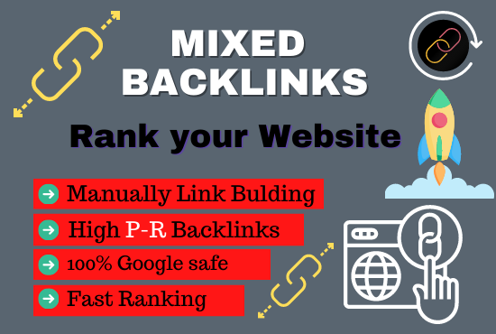 120 SEO mixed backinks PDF, Article post, social bookmarking, infographic, profile backlinks