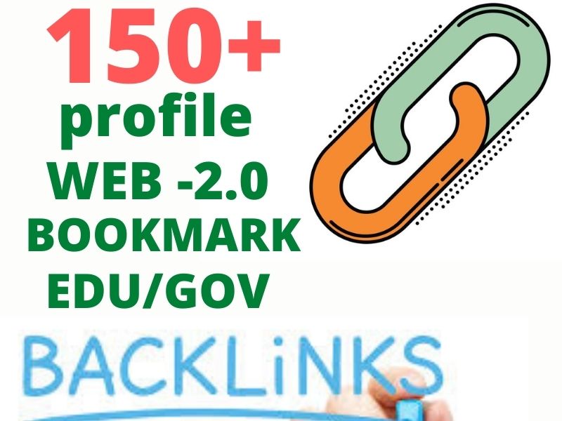 Rank on Google 1st page by 150+ HQ Profile, web 2.0, Bookmark, EDU dofollow backlinks