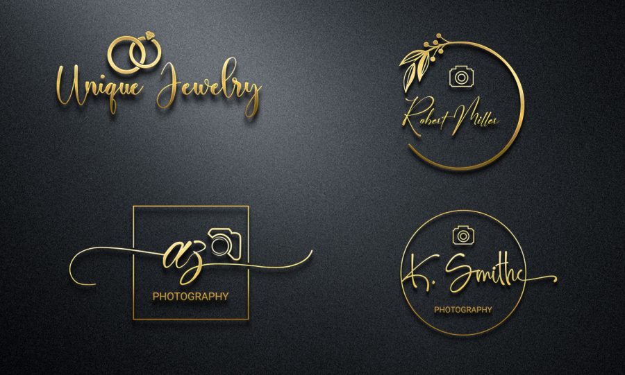 I will design luxury signature, handwritten, photography logo