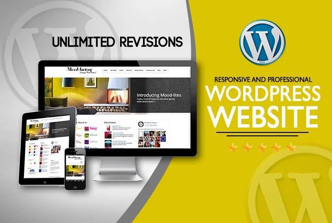 eye catching and responsive wordpress website design