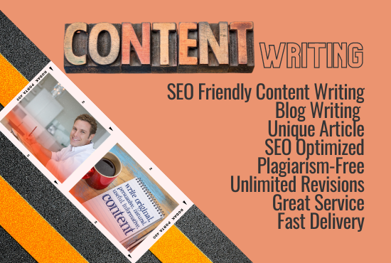 I will do 1200 words SEO friendly Creative Content writing, Article writing and Blog writing