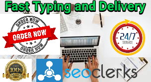 I will do a fast typing job, Retype scanned documents and type setting services 