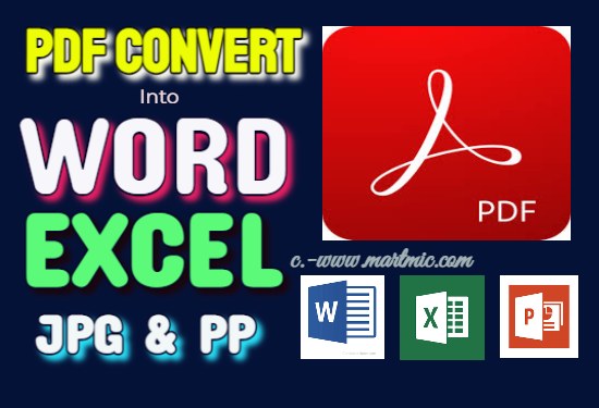 I will convert PDF file and eBook/e-Guide into Ms-Word/Excel/Power Point/JPG according to customer's