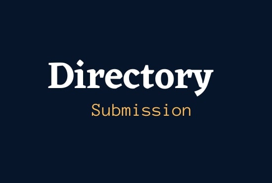 I will Provide 100 manually directory submission