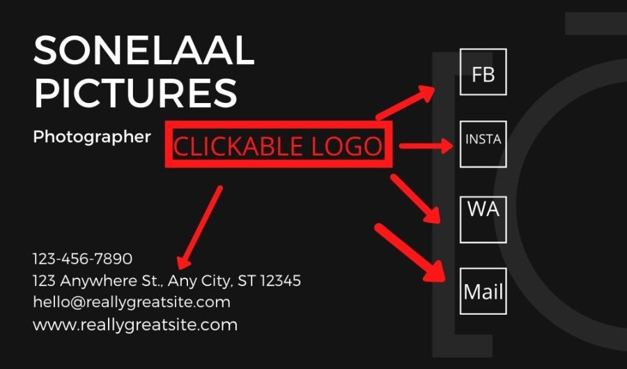 Smart Business card for smart personality 