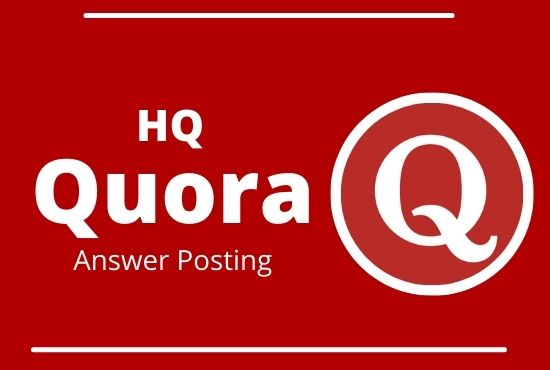 Promote your website in 5 High Quality Quora answer with your keyword and url