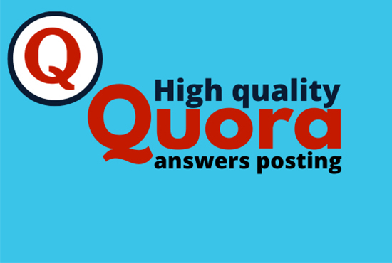 I WILL Promote your website by high quality 5 Quora answers with your keyword and URL 