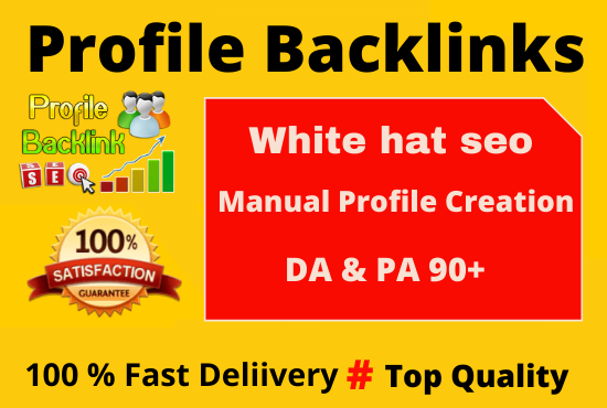 20 High authority Website Permanent Backlinks social profile link building 