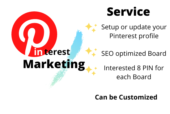 Setup or Update your Pinterest profile with SEO Optimized Board with SEO friendly designable PIN