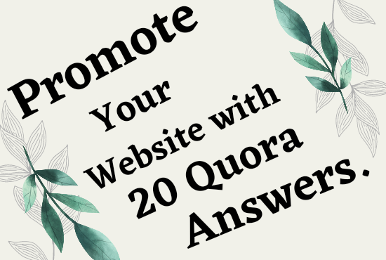 Granteed targeted traffic with 15 HQ quora answers.