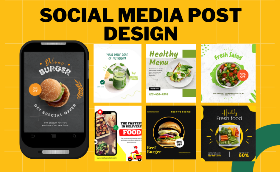  design social media posts, ads and banner design 