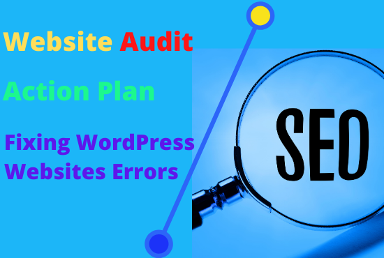 I will do SEO audit with effective action plan and wordpress site error fixing