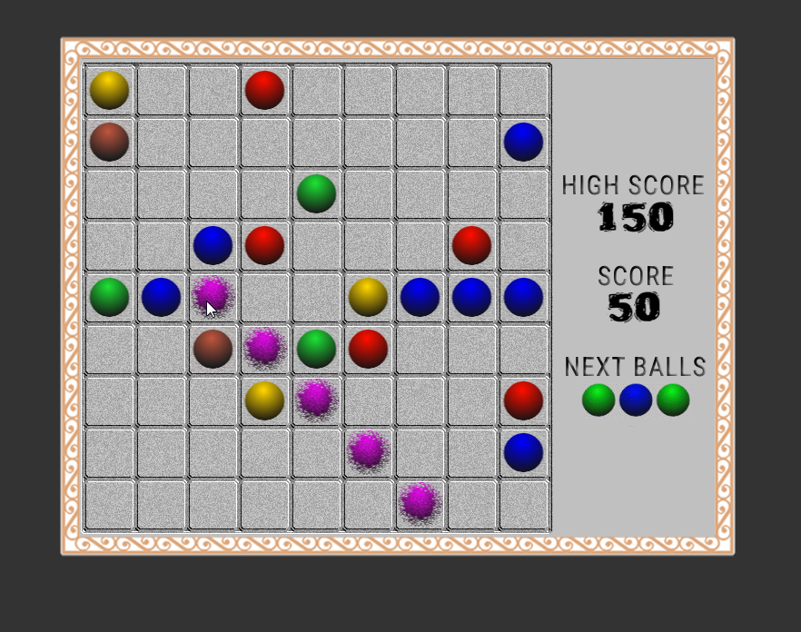 SAV Lines - remake of the popular game Color Lines (JS version)