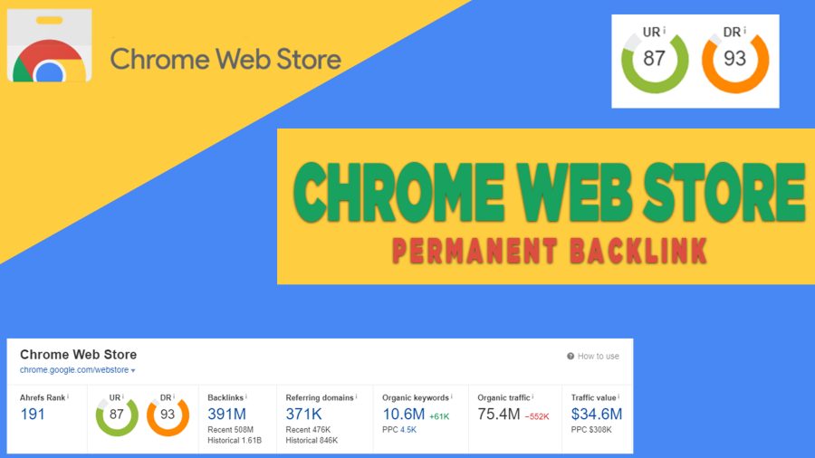 Google Chrome WEBSTORE HIGH QUALITY BACKLINK SERVICE !