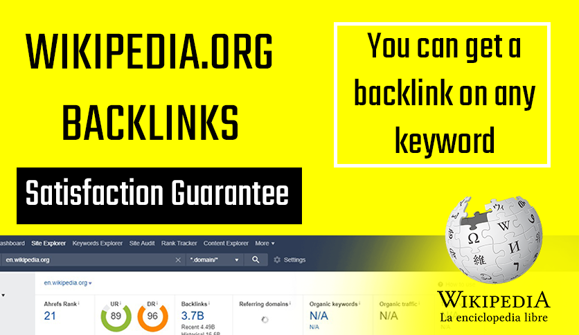 Wikipedia.ORG HIGH QUALITY BACKLINK SERVICE!