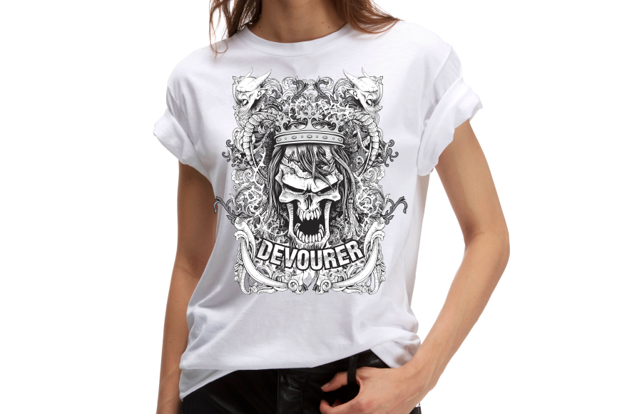 I will do bulk custom printable bulk, watercolors and illustration t shirt design