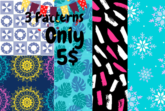 I will design awesome, unique patterns according to your needs