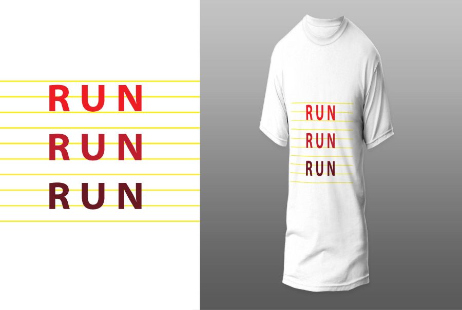 I will design typography and custom graphic tshirt
