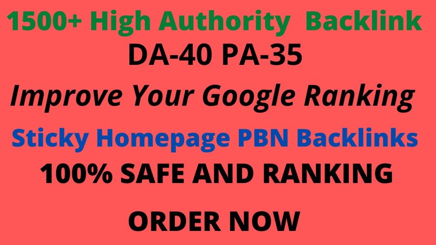 Get powerful 1500+ pbn backlinks with high DA /PA on your homepage.Letest update on 2021