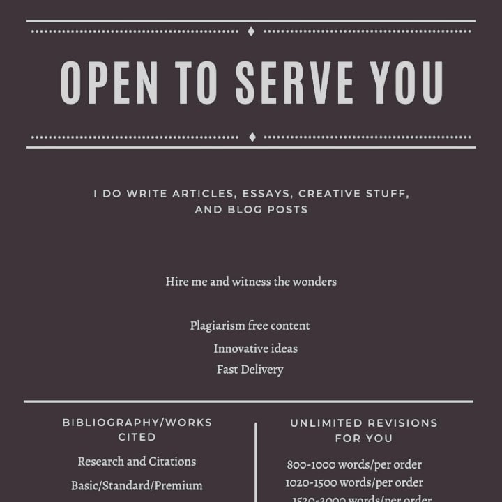 I will write anything you want 