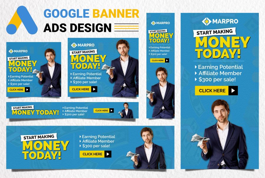 I will design creative google banner ads