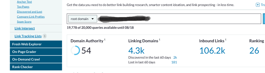 increase moz da domain authority 60 plus