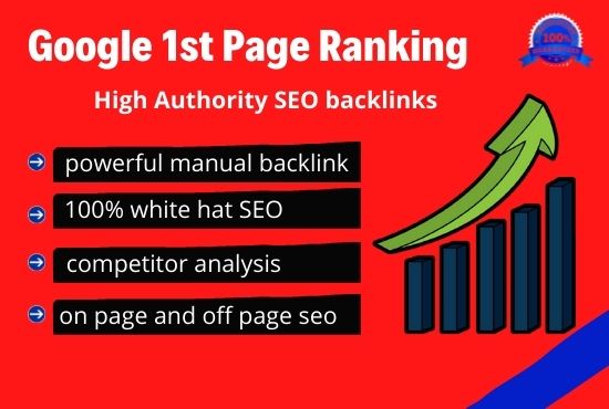 Rank your website on google 1st page ,30 days seo service
