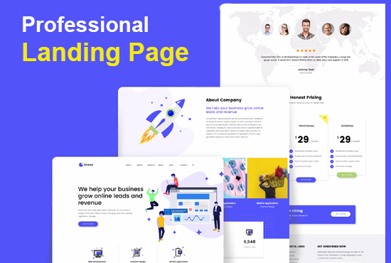Responsive Business or company Landing page 
