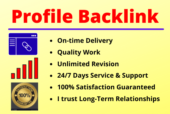80 Profile Backlinks High Authority Permanent Manual Natural Link Building