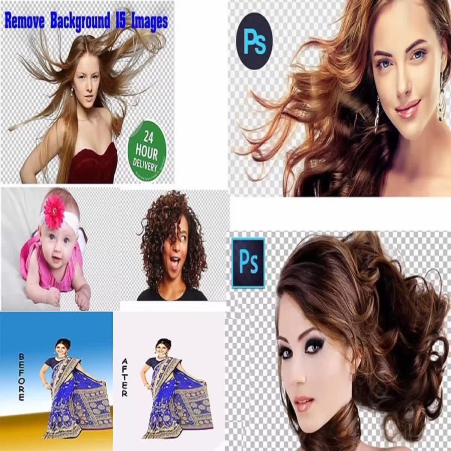 I will do photoshop edits, background remove, retouching, clipping path within 12 hours