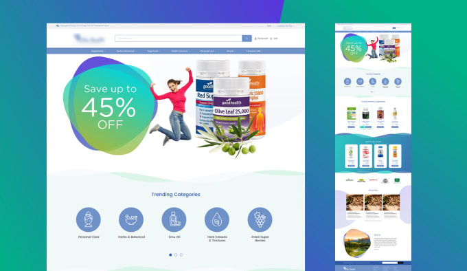 I will do web design landing page